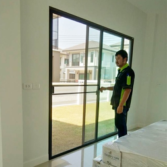 ติดตั้งประตูบานเลื่อนพร้อมมุ้งลวด นนทบุรี