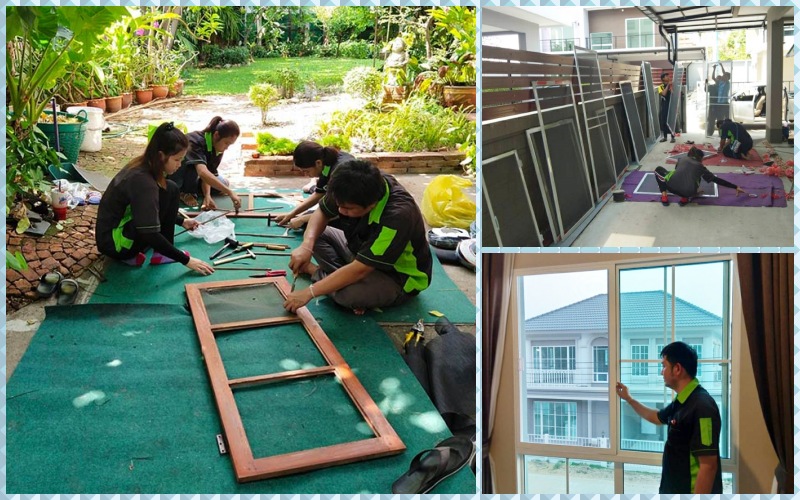 เปลี่ยนมุ้งลวดใหม่เป็นมุ้งลวดสแตนเลส